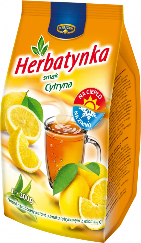 Herbata rozpuszczalna Herbatynka Krüger, cytryna z wit C, 300g