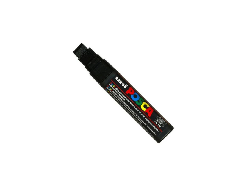 Marker z farbą plakatową Posca PC-17K, ścięta, 15 mm, czarny
