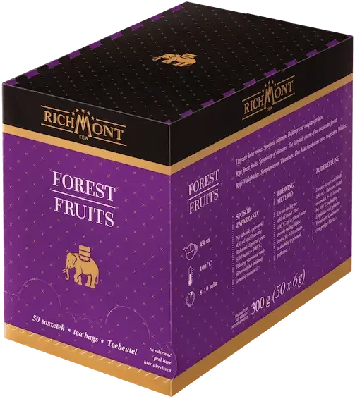 Herbata owocowa w torebkach Richmont Forest Fruits, owoce leśne, 50 sztuk x 6g