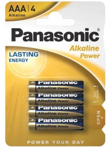 Bateria alkaliczna Panasonic Alkaline Power (AAA, 1.5V, LR03, 4 sztuki