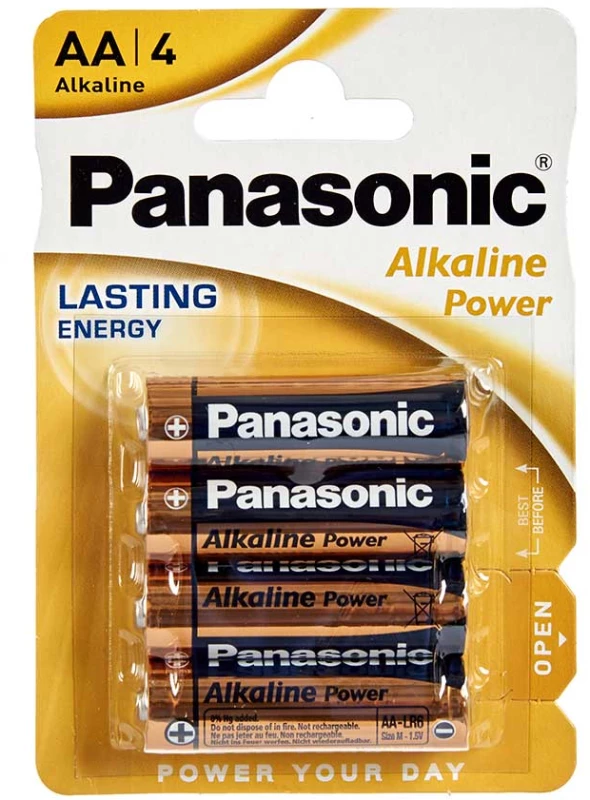 Bateria alkaliczna Panasonic, AA, 1.5V, LR6, 4 sztuki
