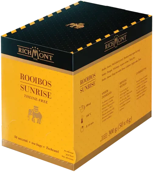 Herbata ziołowa w torebkach Richmont Rooibos Sunrise, 50 sztuk x 6g