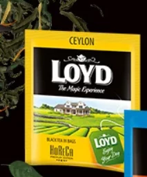 herbata czarns w kopertach Loyd Ceylon, 500 sztuk x 2g 