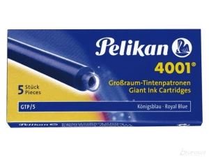 Naboje atramentowe długie Pelikan 4001, 5 sztuk, niebieski
