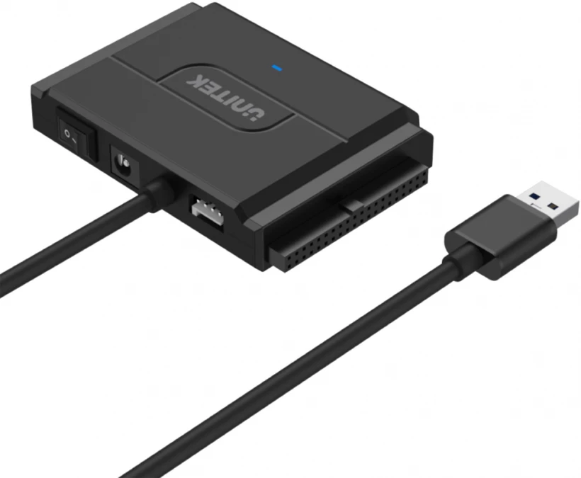 Adapter Unitek Y-3324 mostek USB 3.0 do SATA II i IDE, 1.5m, czarny