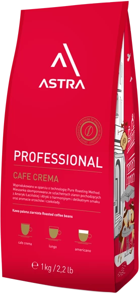 Kawa ziarnista Astra Professional Crema, 1kg