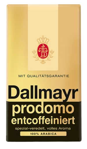 Kawa mielona Dallmayr Prodomo Entcoffeiniert, bezkofeinowa, 500g