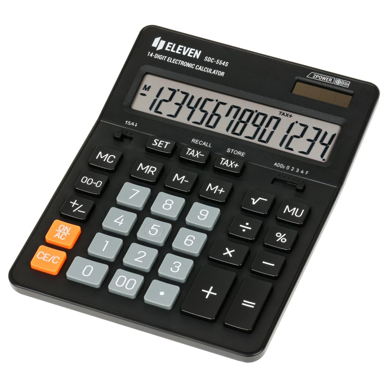 Kalkulator Eleven SDC-554S, 14 cyfr, czarny