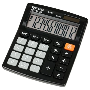 Kalkulator biurowy Eleven SDC-812NR, 12 cyfr, czarny