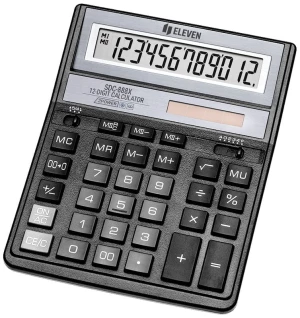Kalkulator biurowy Eleven SDC-888XBK, 12 cyfr, czarny