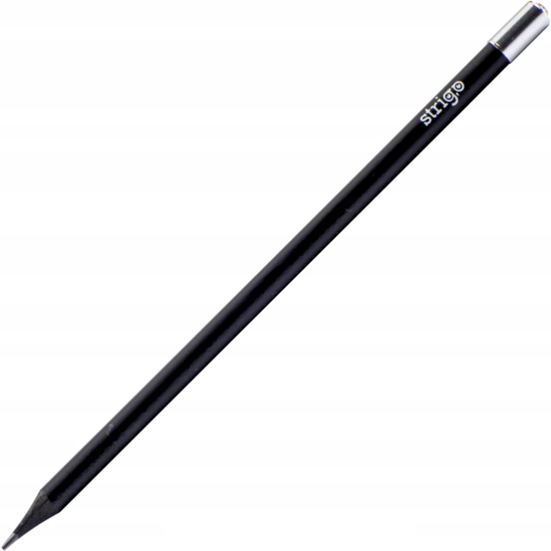 Ołówek z czarnego drewna Strigo, z diamentem, HB