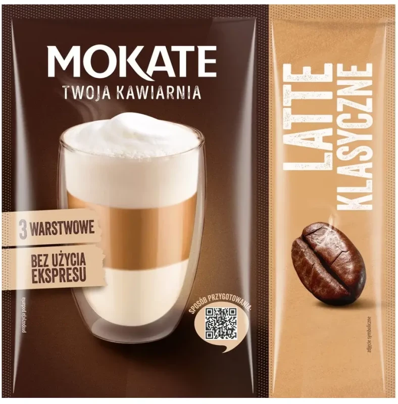 Kawa w saszetce Duo Mokate Twoja Kawiarnia Latte, Classic, 1 sztuka x 22g