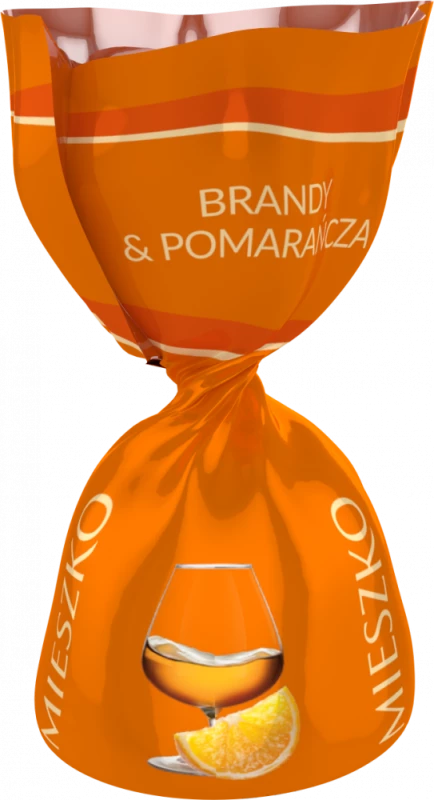 Praliny Mieszko Klejnoty Brandy&amp;Orange, czekoladowy z nadzieniem o smaku brandy i pomarańczy, 1kg