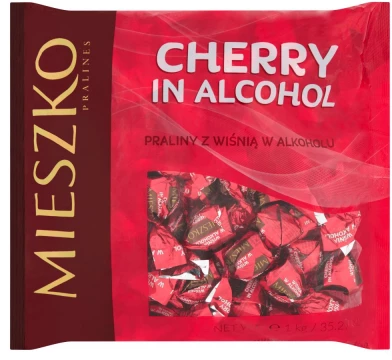 Praliny Mieszko KlejnotyCherry in alcohol, czekoladowy z wiśnią w alkoholu, 1kg