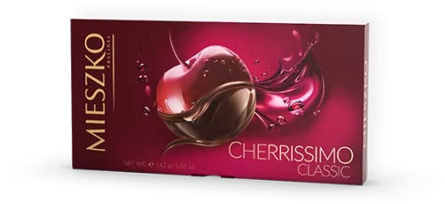 Bombonierka Mieszko Cherrissimo Classic, wiśnia w czekoladzie, 142g