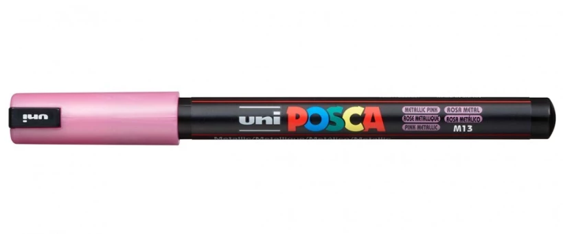 Marker z farbą plakatową Posca Metallic PC-1MR, 0.7mm, różowy