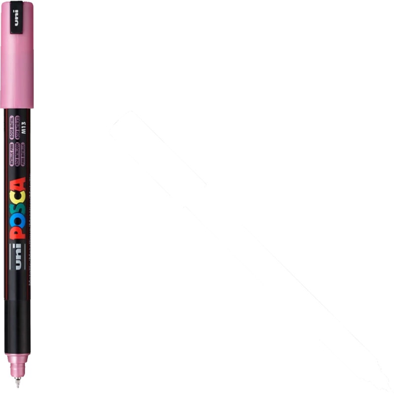 Marker z farbą plakatową Posca Metallic PC-1MR, 0.7mm, różowy
