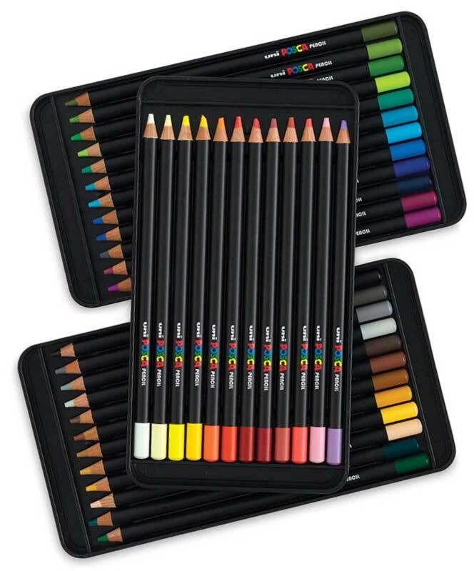 Kredki ołówkowe Posca Pencil, w etui, 36 kolorów