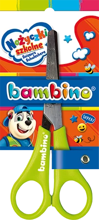 Nożyczki dla dzieciBambino, z podziałką, mix kolorów