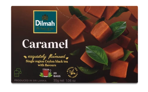 Herbata w torebkach Dilmah Caramel, karmelowa, 20 sztuk x 1.5g