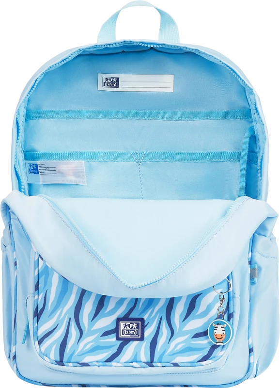Plecak szkolny Oxford Kids, jednokomorowy, 25l,  40x30x16cm, niebieski