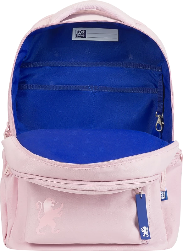 Plecak szkolny Oxford Touch Esse, trzykomorowy, 26l, 45x30x16cm, różowy
