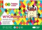 Zeszyt papierów kolorowych Happy Color Wycinanka, A5, 100g/m2, 10 kartek, mix kolorów