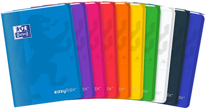 Zeszyt w linie Oxford easyBook, A5, 60 kartek, mix kolorów