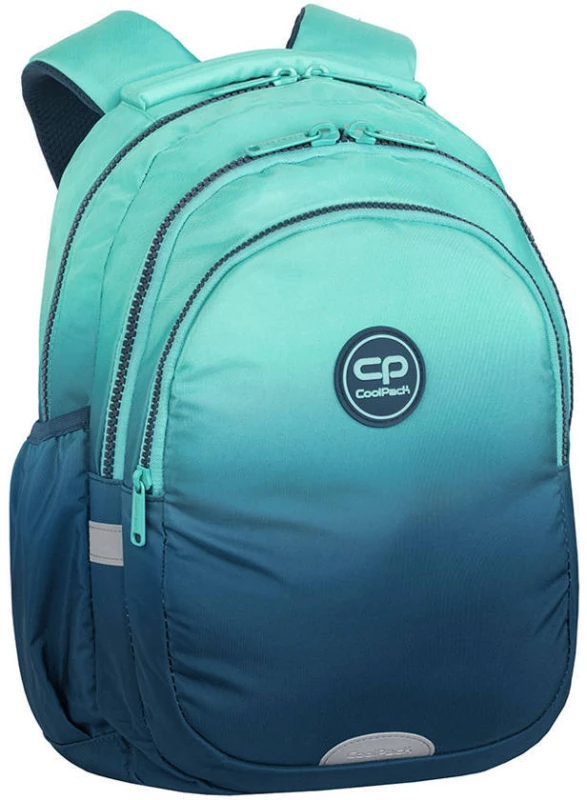 Plecak szkolny CoolPack Jerry, trzykomorowy, 21l, 39x28x15cm, Gradient Blue Lagoon