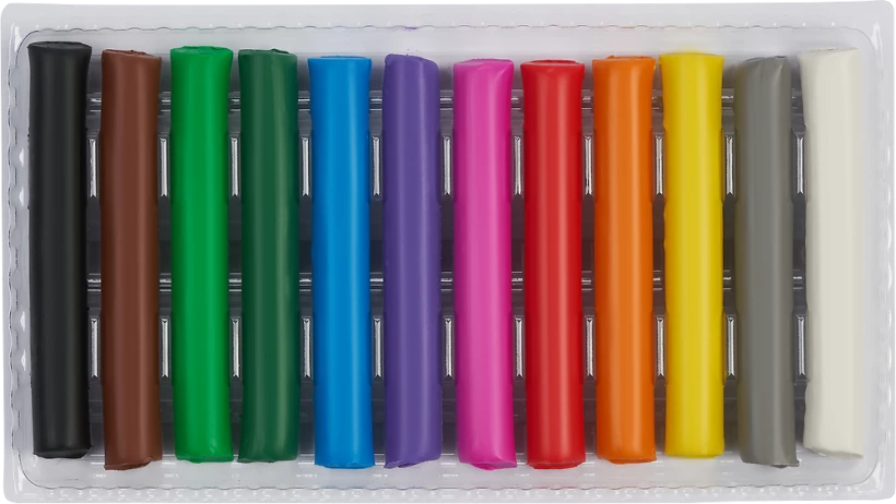 Plastelina Oxford Kids, mix kolorów, 12 kolorów, 200 g