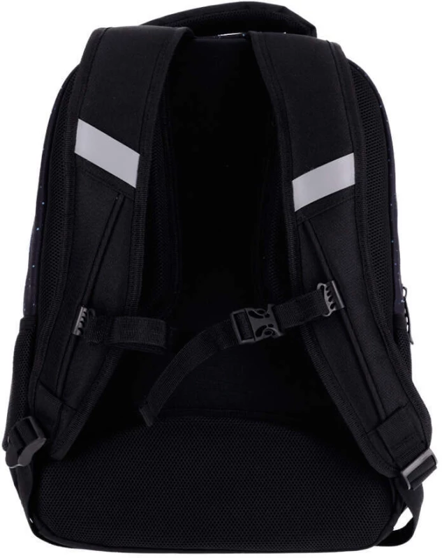 Plecak szkolny Strigo Misty Kosmos, dwukomorowy, 24l, 39x27x18cm, czarny