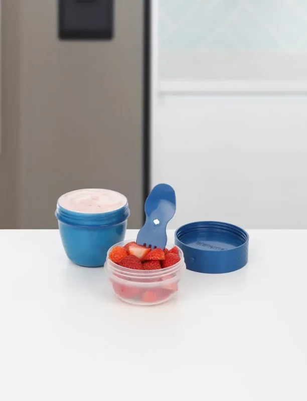 Lunchbox Sistema Snack Capsule To Go, z widelco-łyżką, 515ml, mix kolorów