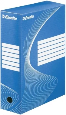 Wytrzymałe i praktyczne pudło archiwizacyjne Esselte Standard niebieskie
