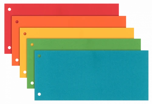 Przekładki kartonowe gładkie Esselte Maxi, 1/3 A4, 100 sztuk, mix kolorów