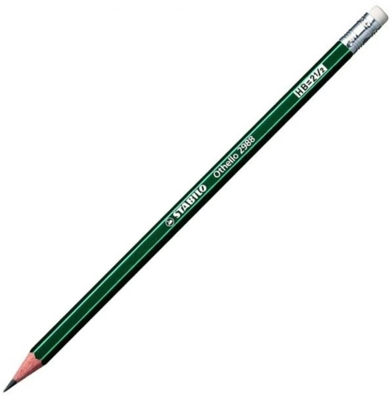 zielony ołówek z gumką 