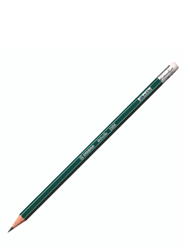 zielony ołówek z gumką 