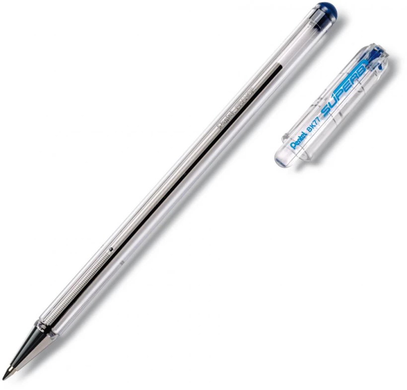 Wydajny i wygodny długopis Pentel Superb BK77 (0.7mm niebieski)