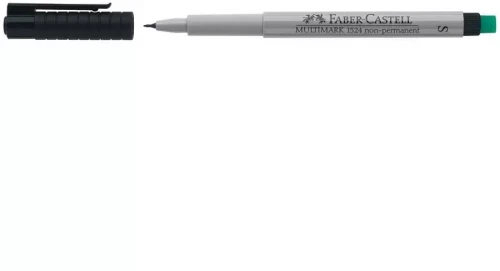 Praktyczny marker suchościeralny Faber-Castell (z okrągłą końcówką S, czarny)
