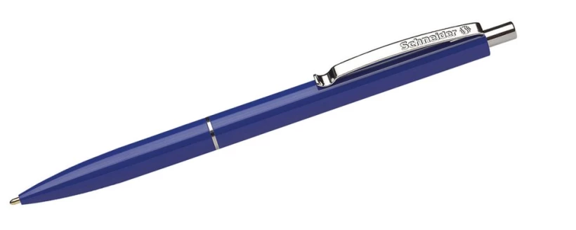 Uniwersalny i niezawodny długopis automatyczny Schneider K15 (M, niebieski)
