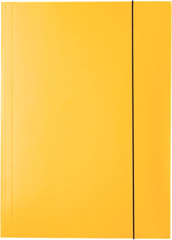 Żółta teczka kartonowa z gumką lakierowana Esselte