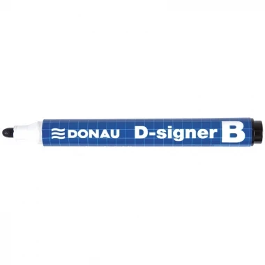 Praktyczny marker suchościeralny Donau D-Signer B (z okrągłą końcówką 4 mm, czarny)