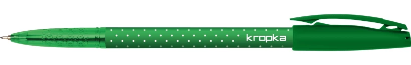 długopis rystor kropka zielony