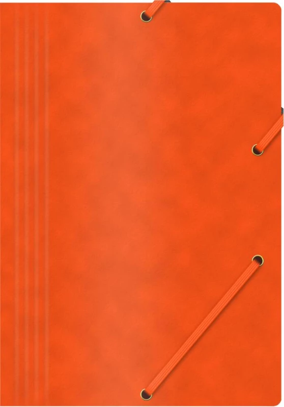 pomarańczowa teczka z gumką Office Products, A4, 390g/m2, preszpanowa