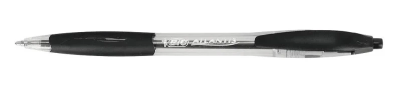Czarny długopis automatyczny Bic Atlantis