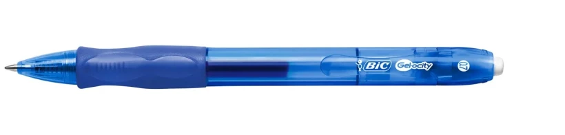 niebieski długopis żelowy automatyczny Bic Gel-ocity