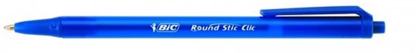 Jednorazowy długopis automatyczny BIC Round Stic Clic (1 mm, niebieski)