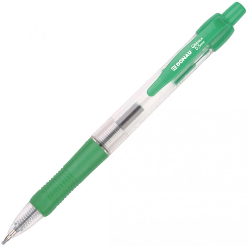 długopis żelowy automatyczny Donau (0.5 mm, zielone)