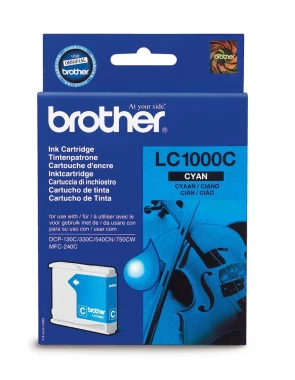 Tusz Brother (LC1000), 400 stron, cyan (błękitny)