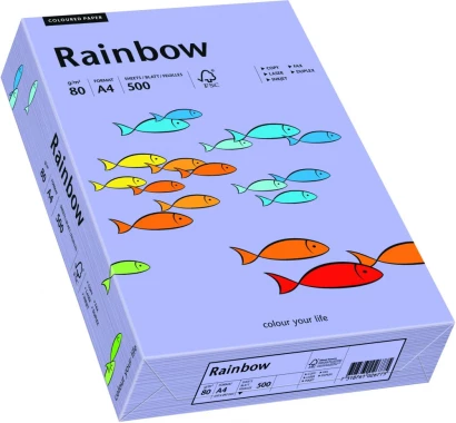 Papier kolorowy Rainbow, A4, 80g/m2, 500 arkuszy,  fioletowy (R60)