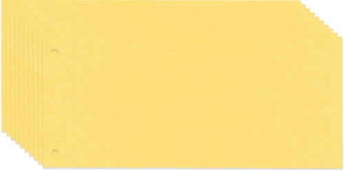 Przekładki kartonowe wąskie Esselte, 1/3 A4, 100 kart, żółty